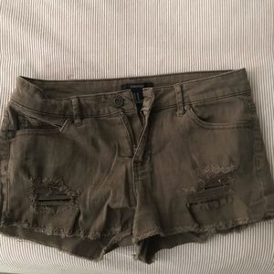 Forever 21 army green shorts